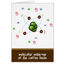 Grano de café tarjeta