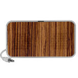 Grano de madera laptop altavoz