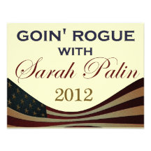 Granuja de Goin con Sarah Palin 2012 Invitación Personalizada