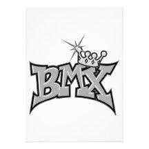 Grayscale del diseño del texto del rey de BMX Comunicado Personalizado