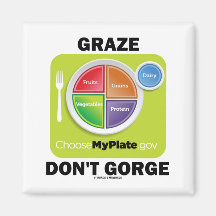 Graze no gorge (la actitud del grupo de alimentos  imán de frigorifico