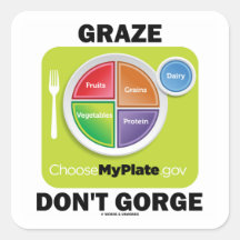 Graze no gorge (la actitud del grupo de alimentos  colcomanias cuadradass