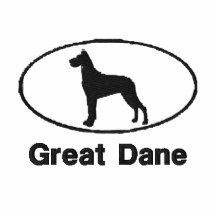 Great dane oval bordó la camisa