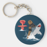 Great Escape - caballería del tiburón del oso Llaveros Personalizados