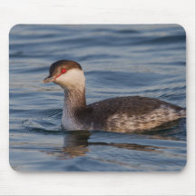 Grebe de cuernos tapetes de ratón