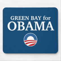 GREEN BAY para el personalizado de Obama su ciudad Tapete De Raton