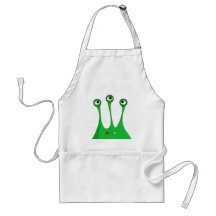 Green cartoon alien schürzen