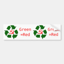 Green=Red Pegatina De Parachoque