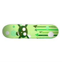 Green Skull Board Individuelle Skateboards