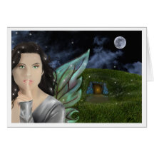 greetingcard de la tierra del faerie tarjeta