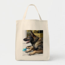 GREMAN SHEPERD BOLSAS LIENZO