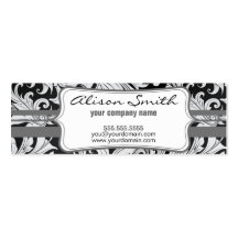 Grey victorian with label tarjetas de visita