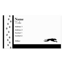 "Greyhound Tarjeta De Visita