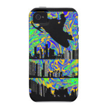 GRIETA DEL MÓVIL DE LA NIEVE Case-Mate iPhone 4 FUNDA