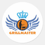grillmaster runde aufkleber