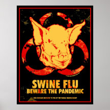 ¡GRIPE de los CERDOS - guárdese del pandémico! Poster