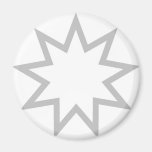 Gris de la estrella de Bahai Iman De Frigorífico