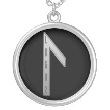 Gris de la runa de Laguz Joyería
