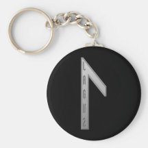 Gris de la runa de Laguz Llavero Personalizado