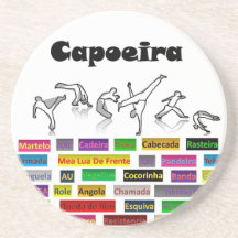 gris de la sombra del capoeira de los prácticos de posavasos manualidades