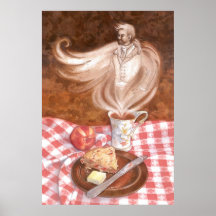 Gris del conde para el desayuno poster