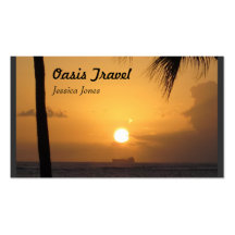 Gris del oasis tarjeta de visita