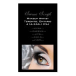 Gris del ojo de Smokey del maquillaje Tarjeta De Negocio