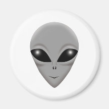 Gris extranjero imán de frigorifico