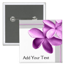 Gris y Plumeria de la berenjena Pins