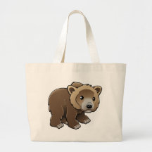 grisáceo lindo, marrón u oso de Kodiak Bolsas