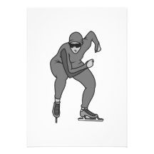 grises del gráfico del patinador de la velocidad invitaciones personales 