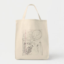 Grito en la luna bolsa de mano