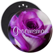 Grooman púrpura subió pin