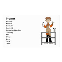 Groomer masculino del mascota tarjetas de visita
