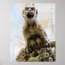 Grotesque de Jacques del santo del viaje Poster