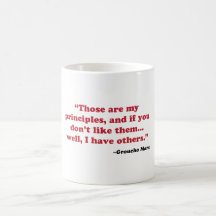 Groucho Marx - principios Tazas De Café