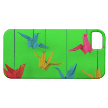 Grúas coloridas de Origami cárcasas casemate