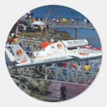 Grúas de los barcos de la velocidad pegatina