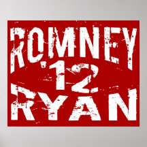 Grunge 2012 ROMNEY RYAN Posters