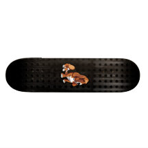 Grunge Basset Hound Monopatin Personalizado