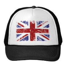 Grunge británico del punk de la bandera gorro