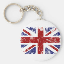 Grunge británico del punk de la bandera llaveros