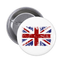 Grunge británico del punk de la bandera pins