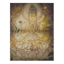 Grunge Buda del vintage Postales