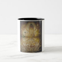 Grunge Buda del vintage Tazas