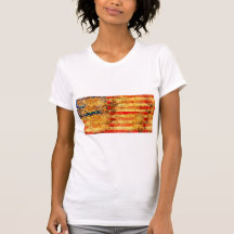Grunge de la bandera de los E.E.U.U. Camisetas