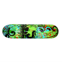 Grunge de la vaquera patineta personalizada