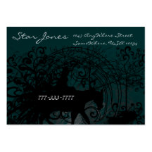 Grunge de la vaquera - tarjetas de visita