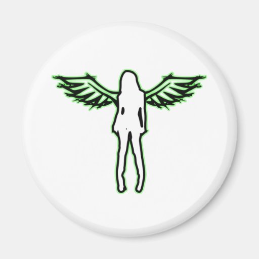 Grunge del ángel imán de frigorifico