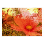 Grunge floral - tarjetas de comercio del artista tarjeta de negocio